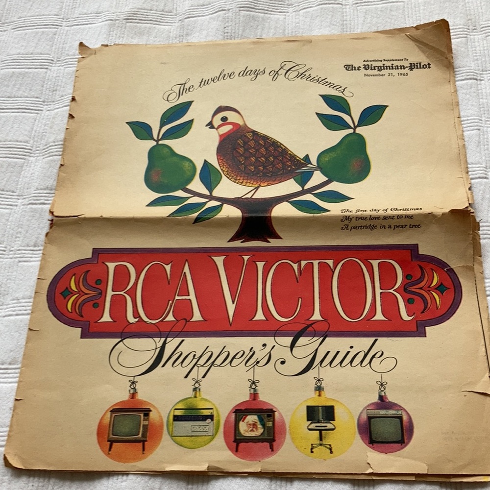 Vintage advertisement: Twelve Days of Christmas RCA
